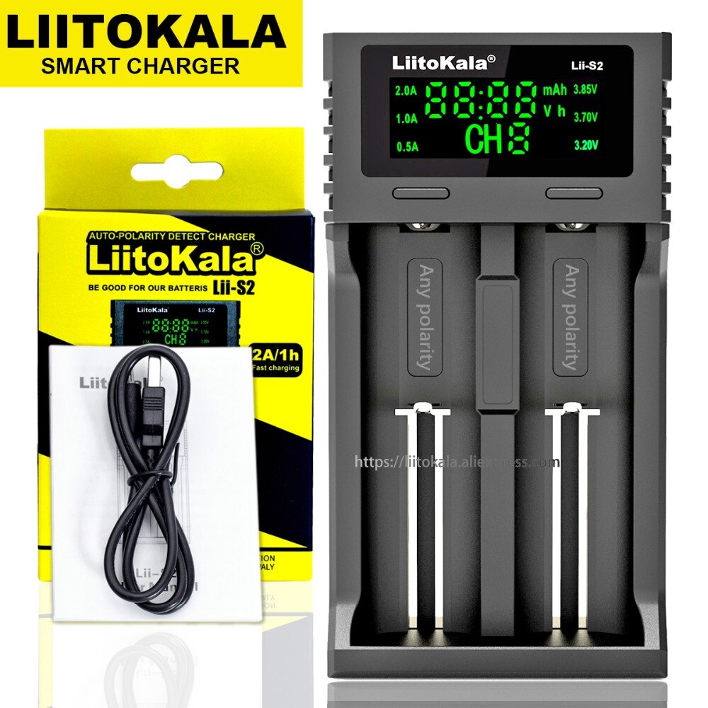 Liitokala Lii-S1 Lii-S2 Lii-S4 Lii-500 Lii-PD4 Voor 21700 26650 Aa Aaa 18650 Oplaadbare Batterij Oplader