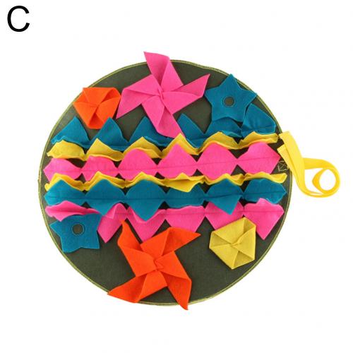 Pet Dogs Detachable Sniffing Pad Feeding Training Carpet Foraging Mat Cushion Litter Mat Toy Training Cats Scratch Guards Board: C