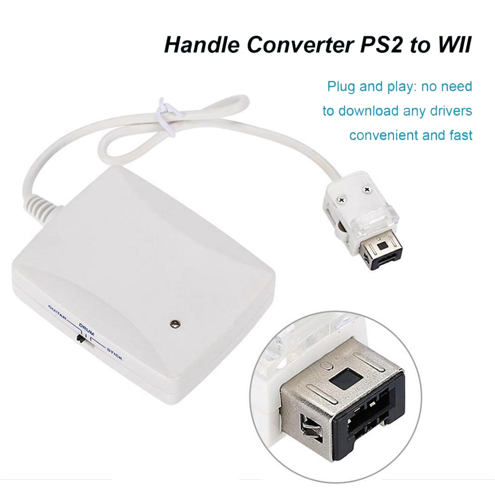 Ruitroliker Game Controller Converter Adapter Kabel Voor PS2 Voor Wii Poort Gamepad Connectors