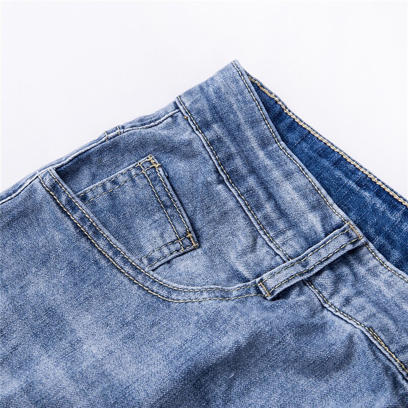 Men Thin Skinny Jeans For Men Hip Hop Trousers Male Clothes Long Pencil Pants Ripped Jeans Slim Spring Hole