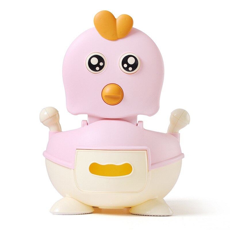 Baby Potty Training Toilet Seat Portable Baby Pot For Children Comfortable Backrest Toilet Girls Boys Cartoon Pots: Pink