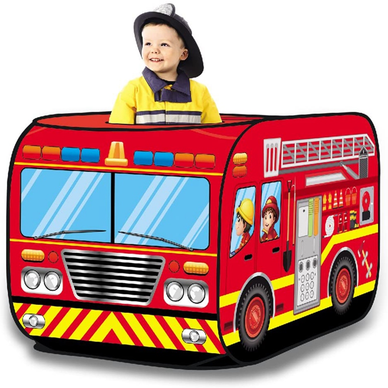 Politie Truck Kids Play Tent Kinderen Spelen Tent Opvouwbare Indoor En Outdoor Speelhuisje Voor Kinderen Peuters Jongens Meisje