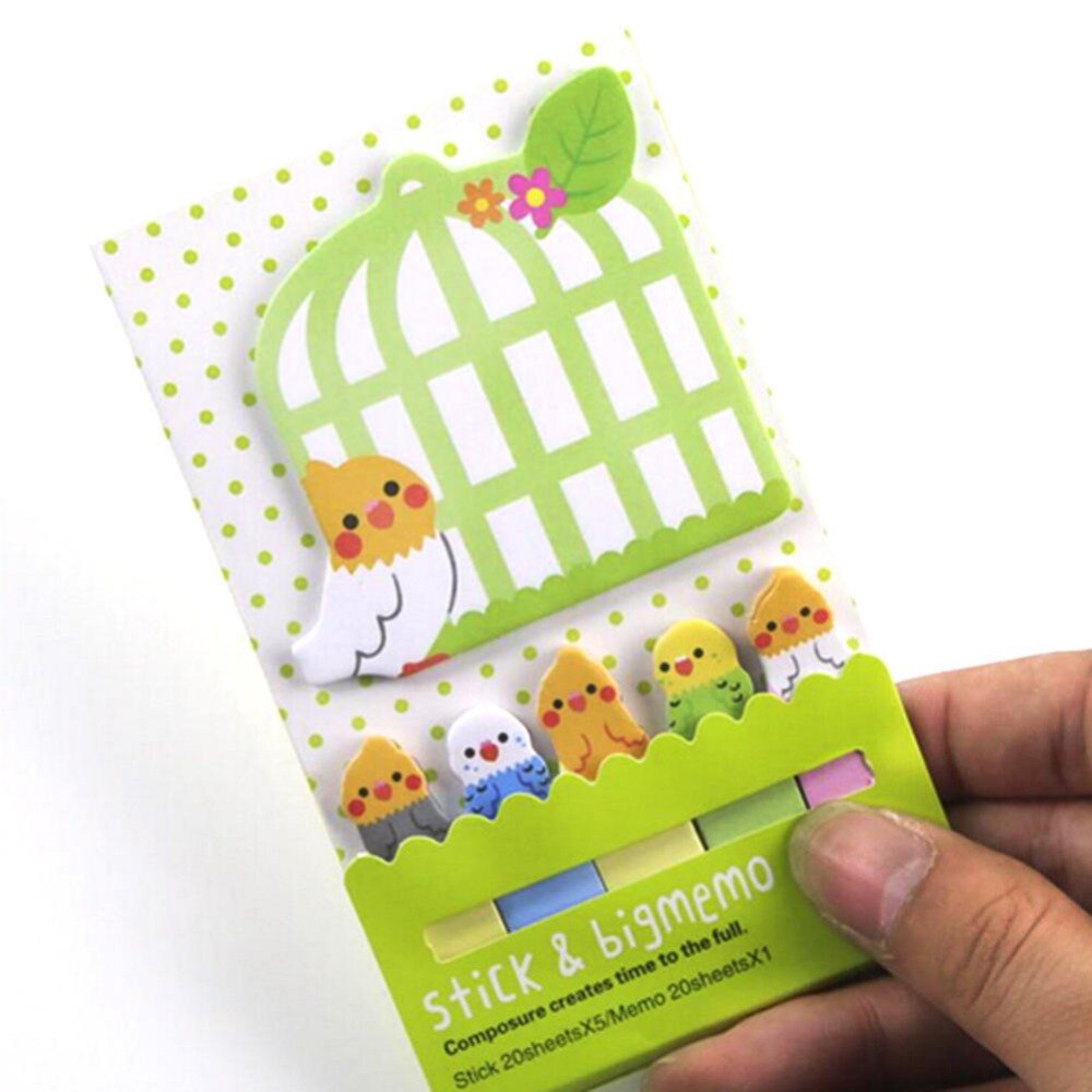 Fridge Writing Cute Cartoon Panda Post-it notes Sticker Post It Bookmark Memo Marker Point Flags Sticky Notes label Decoration