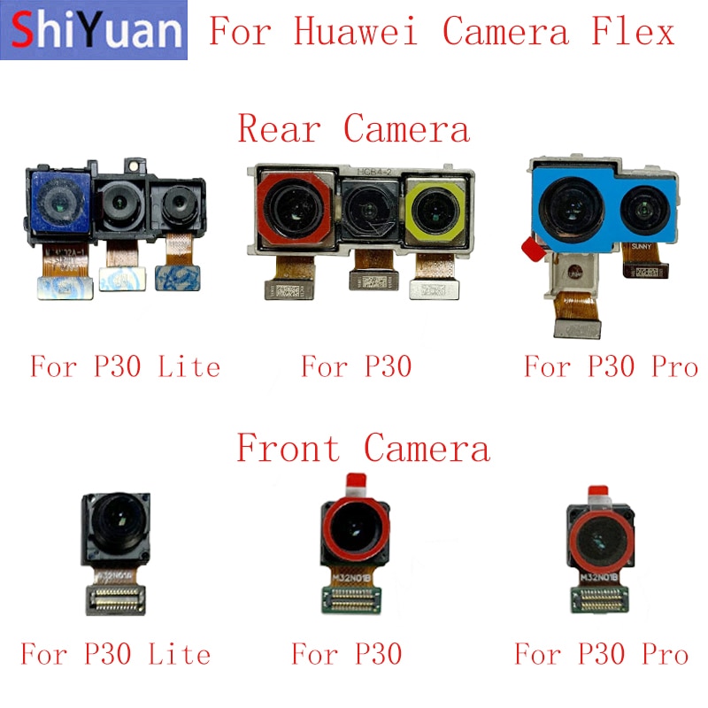 Back Rear Front Camera Flex Cable For Huawei P30 P30 Pro P30 Lite Main Big Small Camera Module Repair Replacement Parts