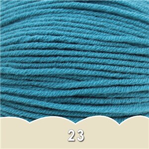 1 bal x 50g DK Baby Wol Garen 4ply Gekamd melk katoen hand breien Haak Garen: 23