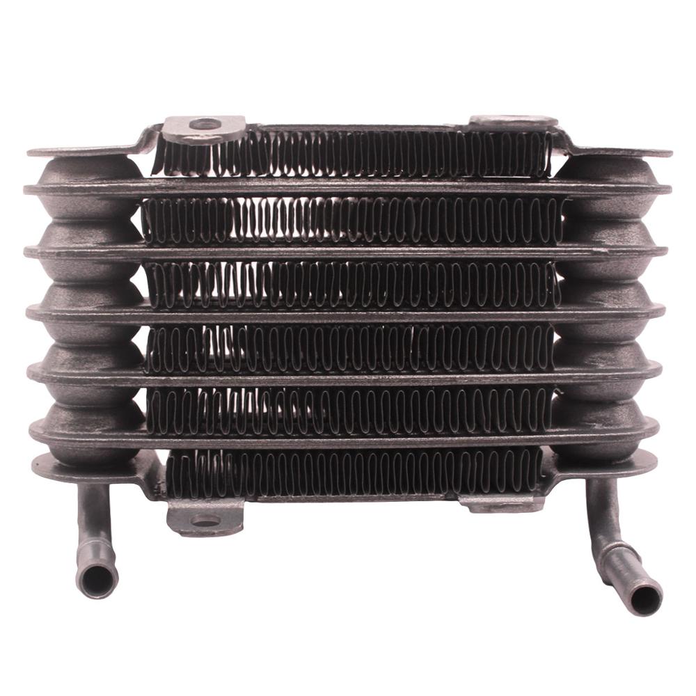 Universal Racing car and Motorcycle Engine Small Fuel Oil Cooler silver 8mm
