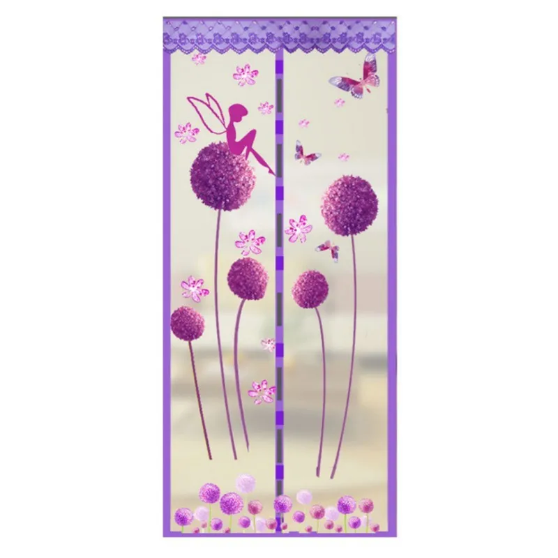 Écran prévenir anti moustique écran cryptage aimant Moskito Net rideaux tissu porte rideau écran aimant Moustiquaire porte: 1 * 1,2 / Rouge