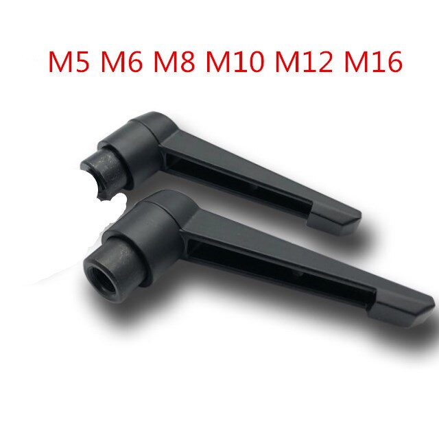 2Pcs Klemhendel Machines Verstelbare Handvat Vergrendeling Externe Buitendraad Knop Hex Moer M5 M6 M8 M10 M12 M16