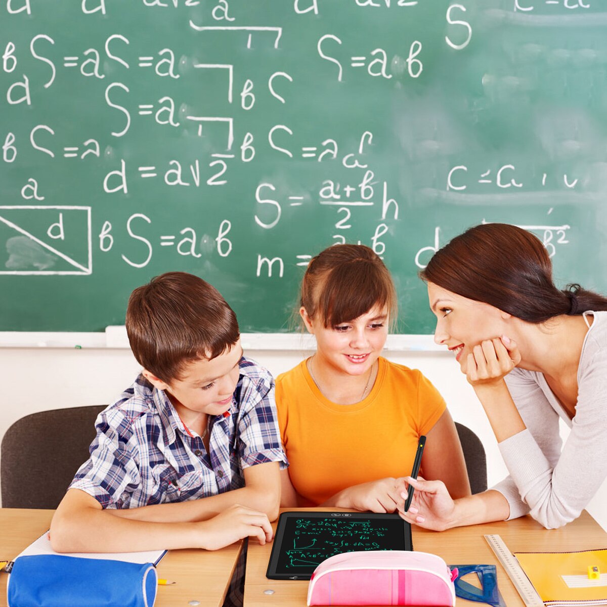 12''Digital LCD Writing Tablet Thick pen support Graphic Drawing Tablets Electronic Handwriting Pad Paint Board Notepad Child