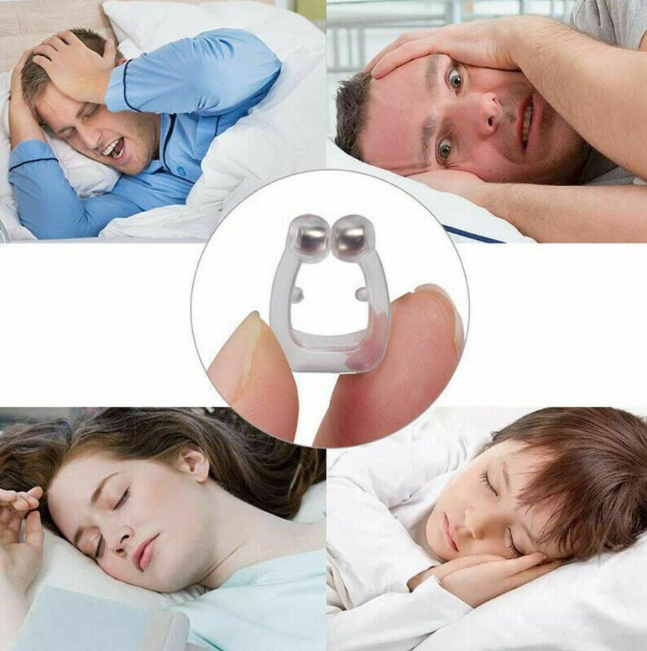 Mini bouchon nasal magnétique Anti-ronflement, pince-nez, plateau de sommeil, apnée, adapté aux adultes