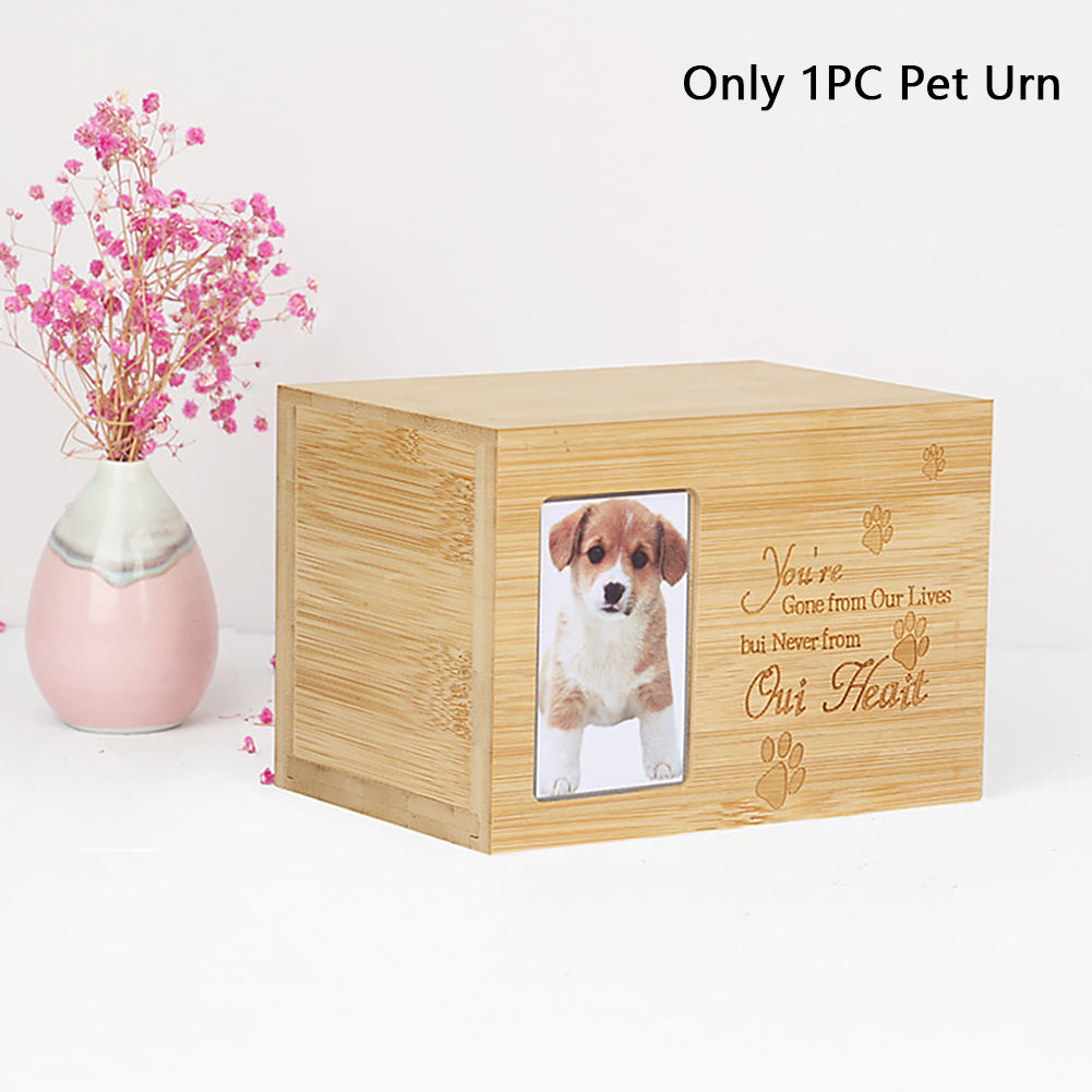 Keepsake Huisdier Urn Kleine As Grafsteen Case Fotolijst Hond Kat Opslag Gedenkteken Dier Bamboe Crematie Doos