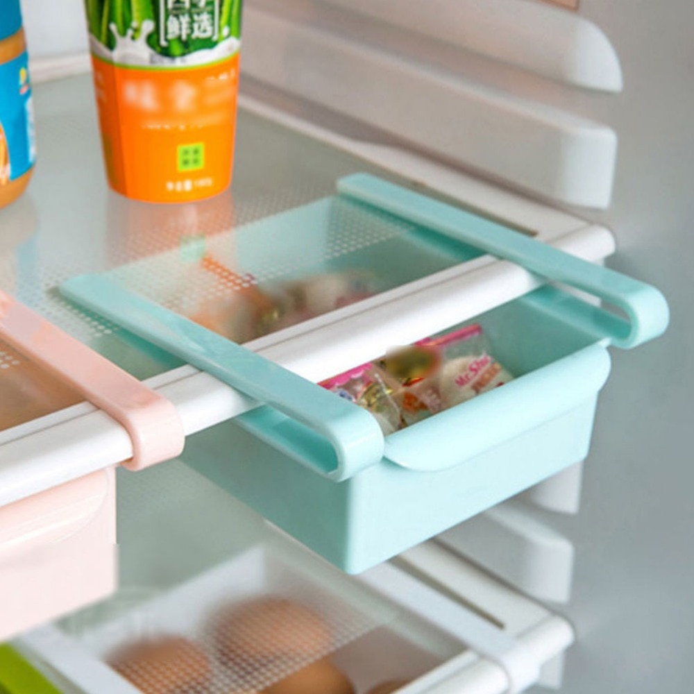 1PC Refrigerator Shelf Containers Storage Rack Retractable Food Storage Box Eco-friendly Plastic Container Kitchen Organizer