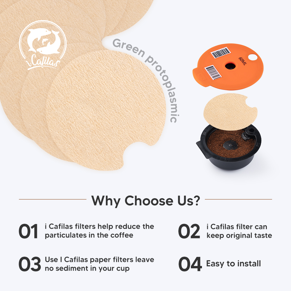 Filtro de café de papel desechable, 100 Uds., para cápsula de café Tassimo reutilizable, protege el bloque, mantiene la cápsula para limpieza