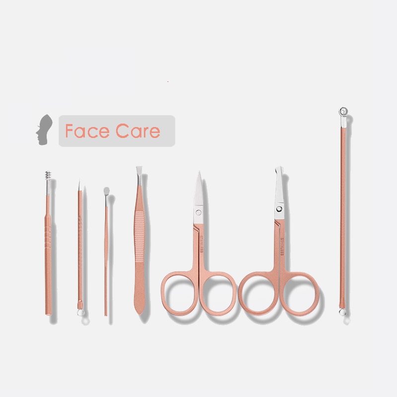 Nail Clipper tool Set Stainless Steel Nail Scissors Clipper Tweezer Tools Family Foot Hand Care Set