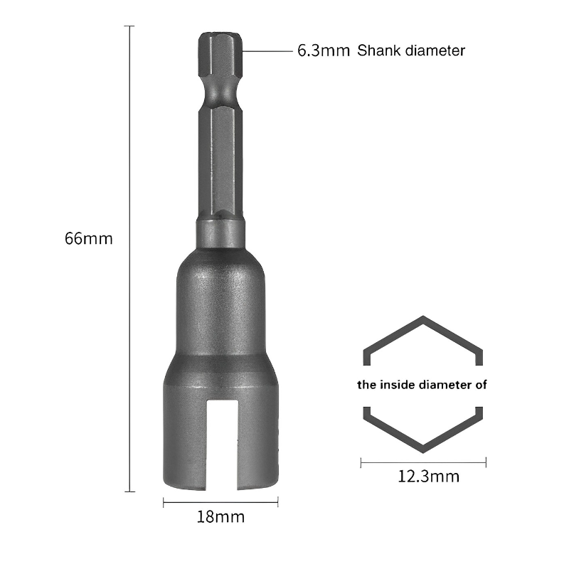 Power Wing Nut Driver Wing Nut Drill Bit Socket Wrench Tool 1/4" Hex Shank for Panel Nuts Screws Eye Electric Screwdriver Tools: 4.5mm
