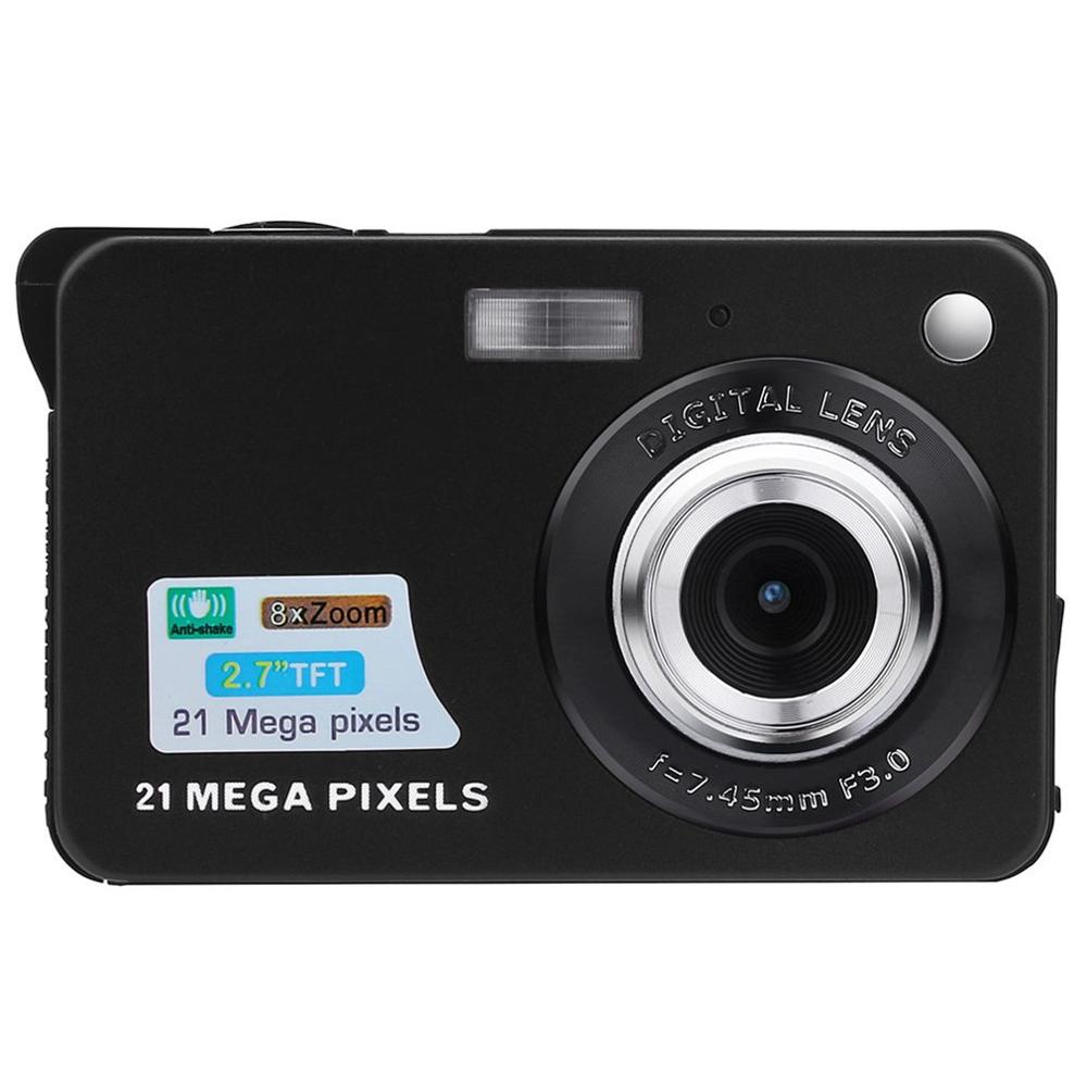 Digital Camera 2.7HD Screen Digital Camera 21MP Anti-Shake Face Detection Camcorder Black white