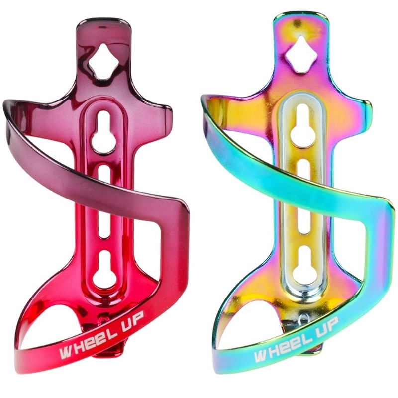 Bunte MTB Mountainbike Straße Fahrrad Wasser Flasche Käfig Aluminium Legierung Hohe Festigkeit Regenbogen Wasser Halter Radfahren Zubehör