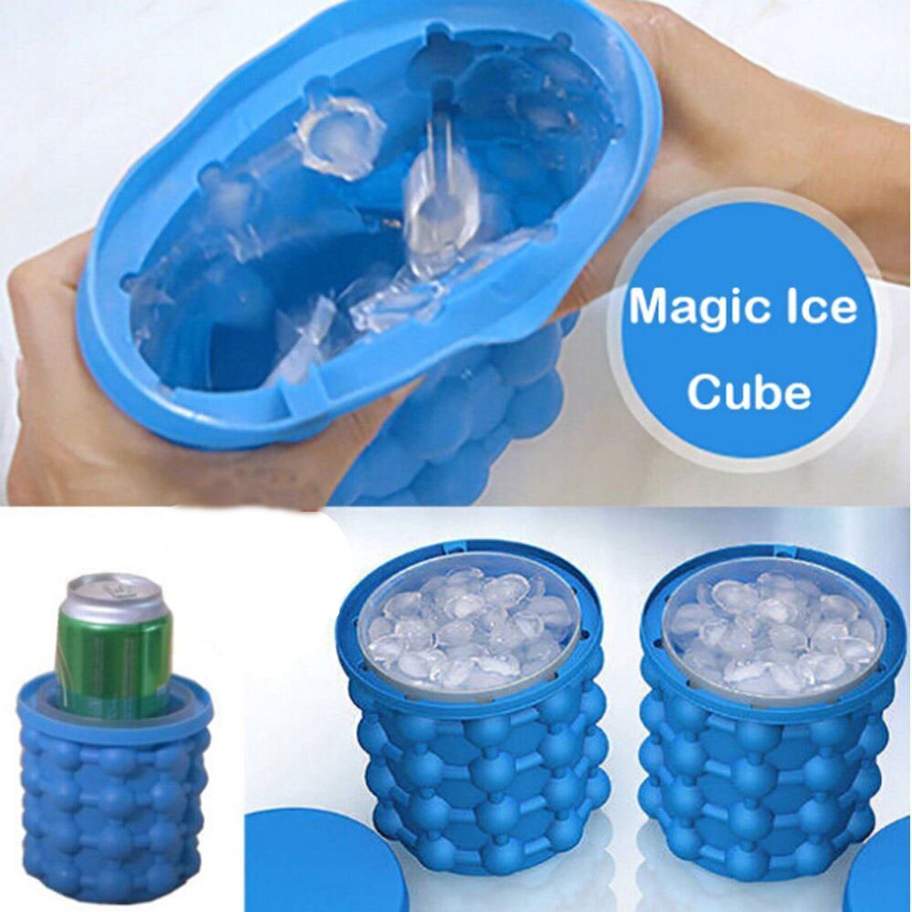 Ice Cube Maker Genie The Revolutionary Space Saving Ice Genie Cube Maker Bucket