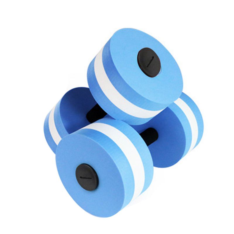 Aquatische dumbbellset  of 2 voor wateraerobics: train je bovenlichaam, je onderrug voor een complete fitnesstraining: Blauw