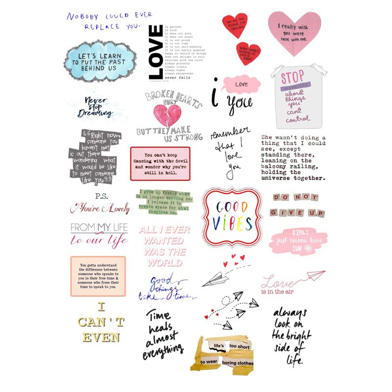 2 stk takk ord diy dekor scrapbooking kule tidsskrift skrivesaker klistremerker album planlegger papir dagbok klistremerke