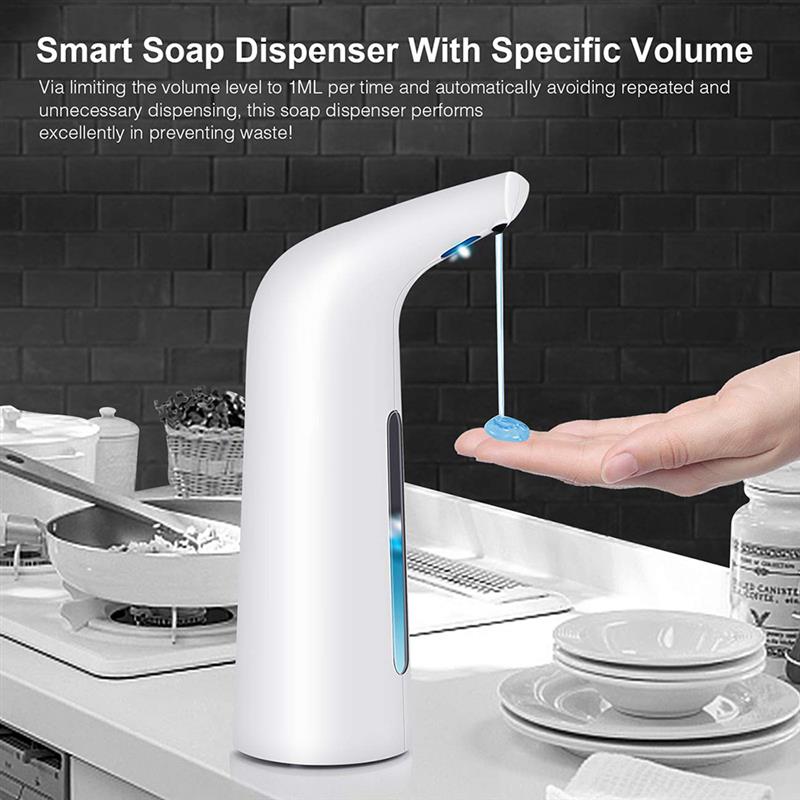 400ml automatiske sæbedispenser håndfri berøringsfri desinfektionsmiddel badeværelsesdispenser smart sensor flydende sæbedispenser til køkken