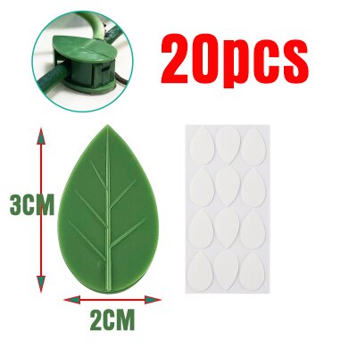 A planta invisível que escalada o suporte fixo da videira do rattan do fixação da parede grampos da folha da curvatura da tração do jardim: 20pcs