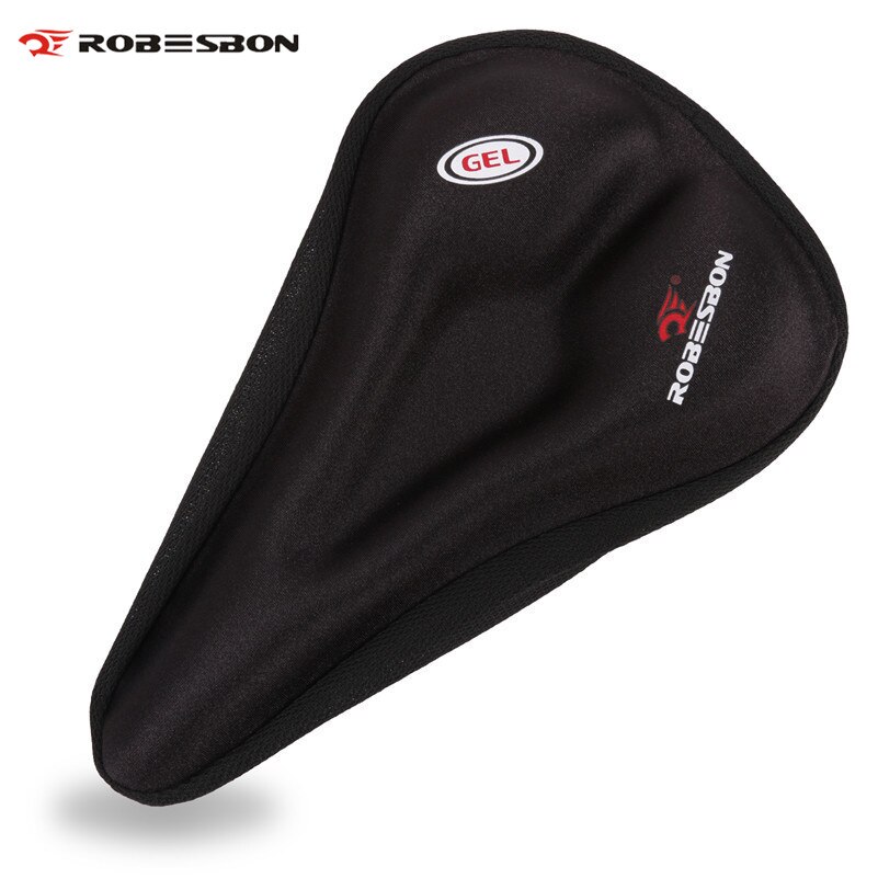 ROBESBON MTB Cycling Bicycle Silicone Saddle Pad Bicycle Soft Seat Case Bike Road Thickened Silica Gel Cushion Seat Cover Pad
