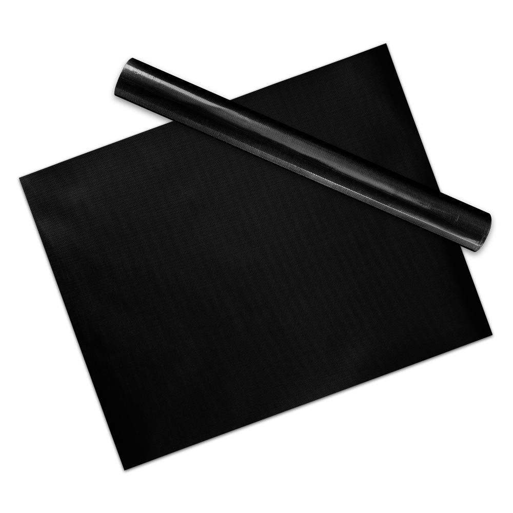 Non-stick BBQ Grill Mat Baking Mat Cooking Grilling Sheet Heat Resistance Barbecue Sheet Easy Cleaning Kitchen For Party 40*33cm: Black / 2pcs