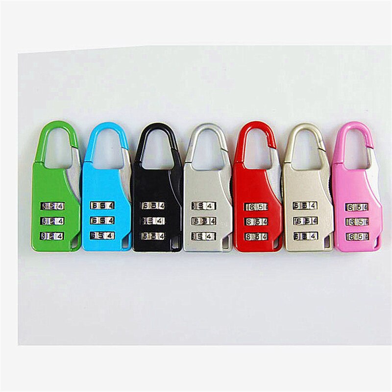 Resettable 3 Mini Dial Digit Number Code Password Combination Padlock Travel Suitcase Luggage Security Number Lock