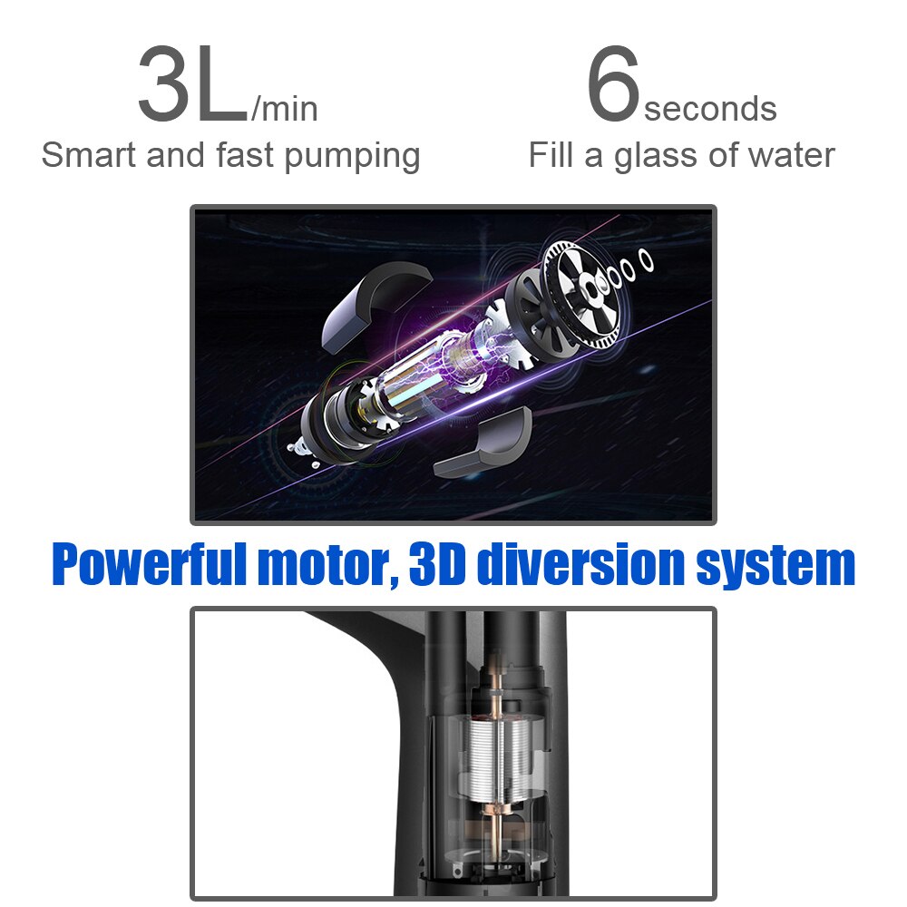 Electric Water Pump Button Dispenser Gallon Bottle Drinking Switch USB Charging Touch Control Automatic Water Dispenser