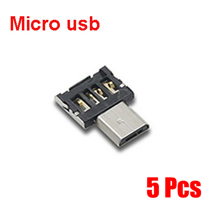 1-5 uds USB 2,0 OTG adaptador USB-C a USB A convertidor adecuado para Macbook portátil PC Micro USB macho a USB hembra conector OTG: Verde