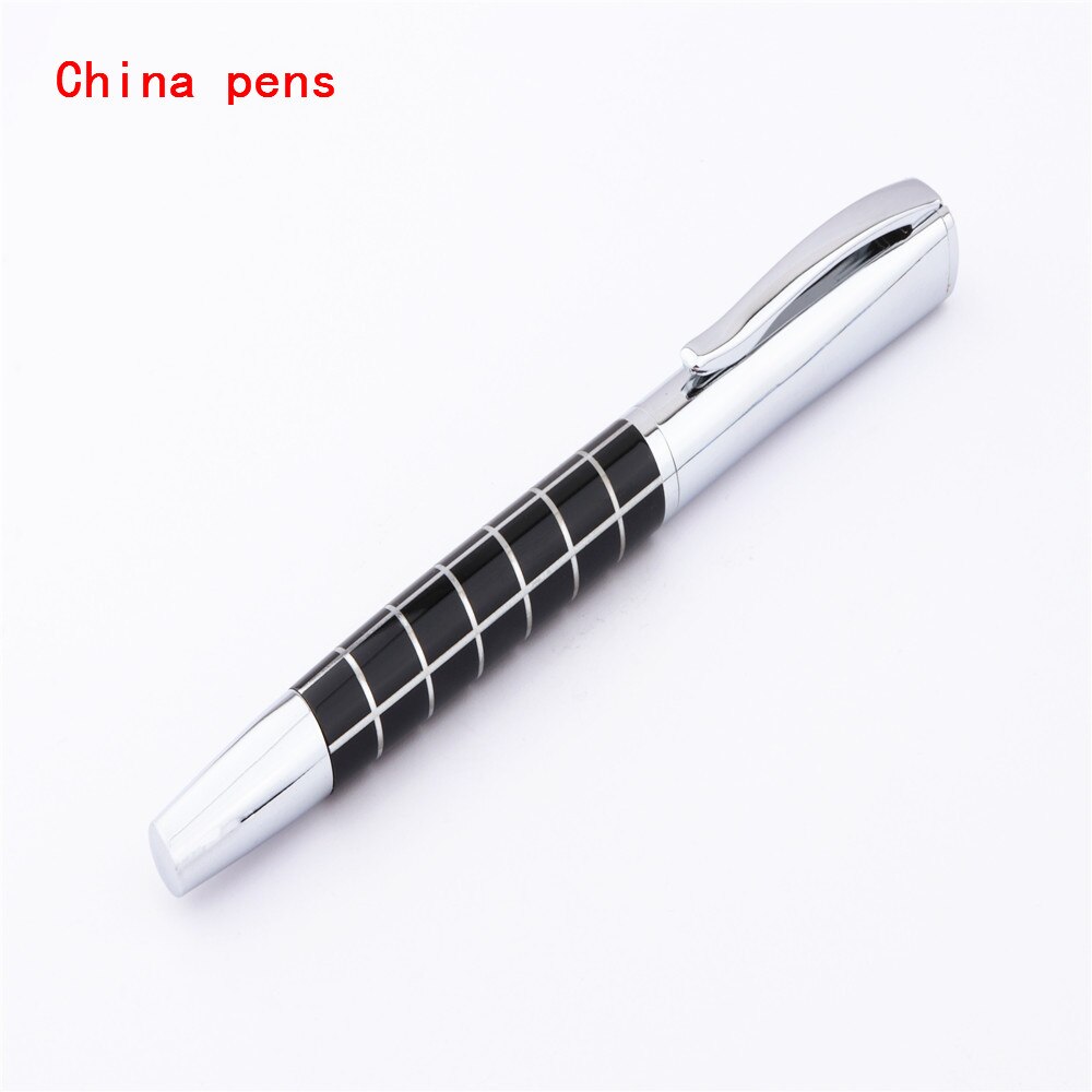 Luxury 819 Stainless steel Line Black Heavy big brand Business office Medium nib Fountain pen
