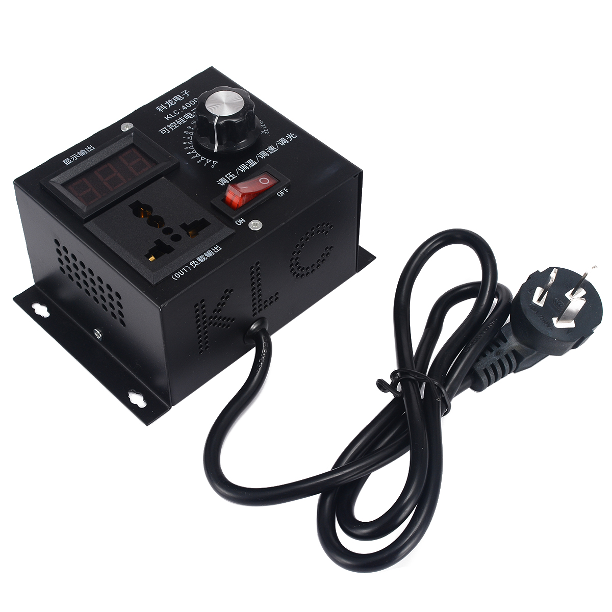 Variabel spänningsregulator 220v 4000w för fläkthastighetsmotorstyrning dimmer högeffekts elektronisk spänningsregulator