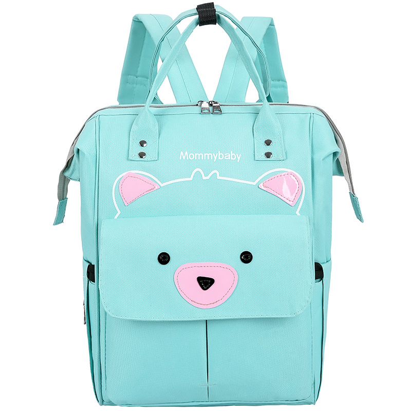 Luiertas Multifunctionele Grote Volume Moeder Moederschap Pakket-Stijl Women's Bag Zwangere Vrouwen Reizen Schouder mother 'S Ba: Cute Bear Green