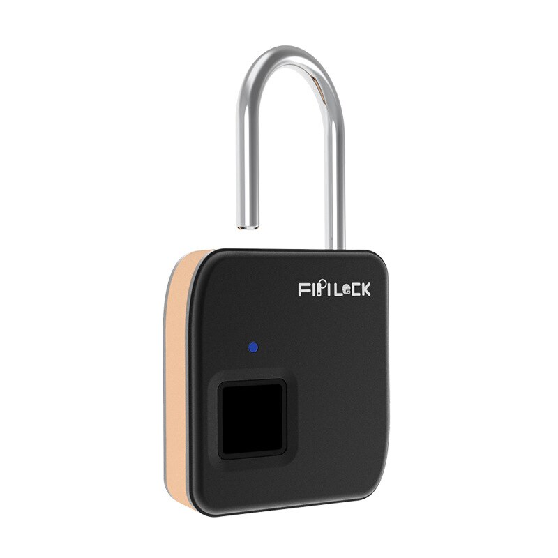 Candado inteligente con huella digital y USB recargable sin llave DE SEGURIDAD DE Fipilock, FL-S3 de aleación de Zinc y Metal de desbloqueo rápido