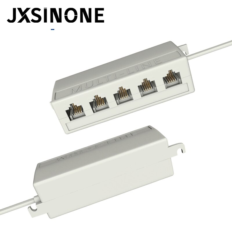 Jxsinone  rj11 liitin 5 -suuntainen pistorasia puhelin puhelin modulaarinen linjan jakaja pistoke sovitin 6 p 4c