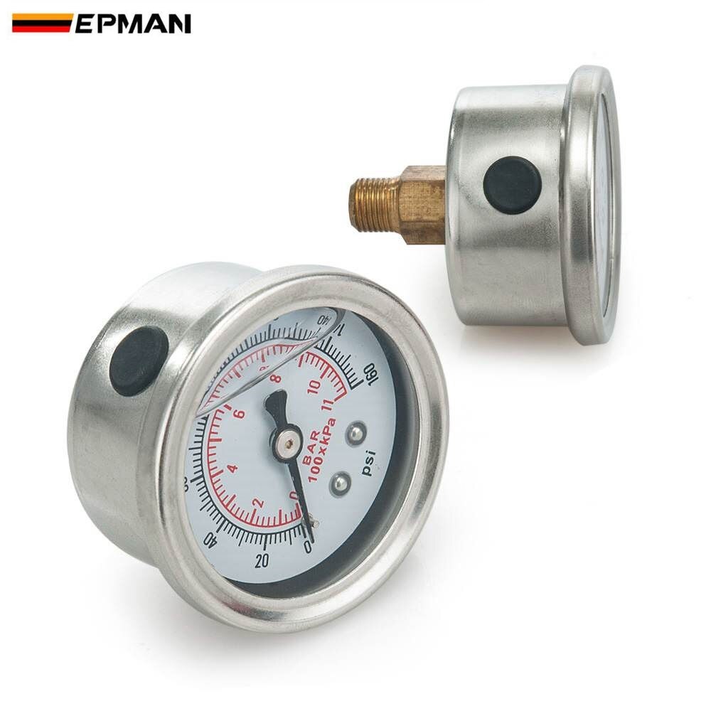 EPMAN jdm-Regulador de presión de combustible ajustable FPR, accesorio para Cherokee XJ 84-05 TK-FPR717BR, con calibre 160psi/No con) AN10
