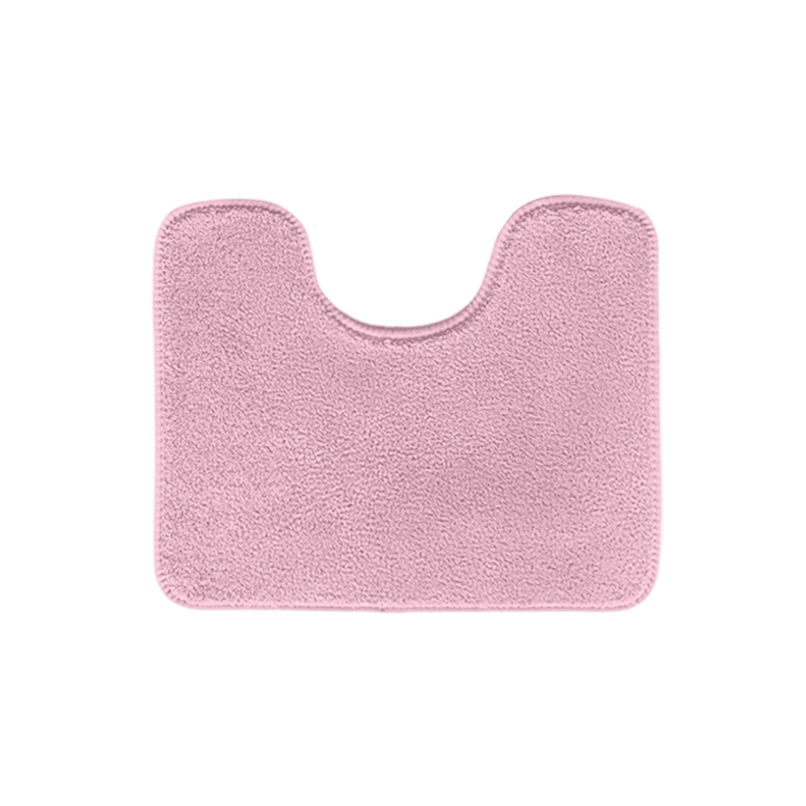 Luxury Toilet Rugs U Shaped Washable Bath Rugs For Bathroom Non Sliping Extra Absorbent Microfiber Bath Mat Plush Contours Rugs: Pink