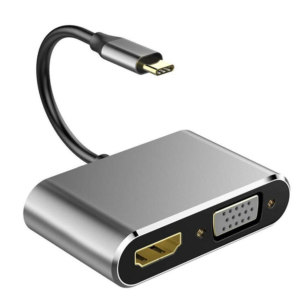 Thunderbolt 3 Adapter Usb Type C Hub Naar Hdmi 4K Ondersteuning Samsung Dex Modus USB-C Dock Met Pd Voor macbook Pro/Air: 4 in 1