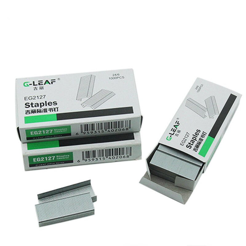 Stapler&Staples Metal base durable stapler Paper bind machine 1000 PCS/box staples School&office supplies