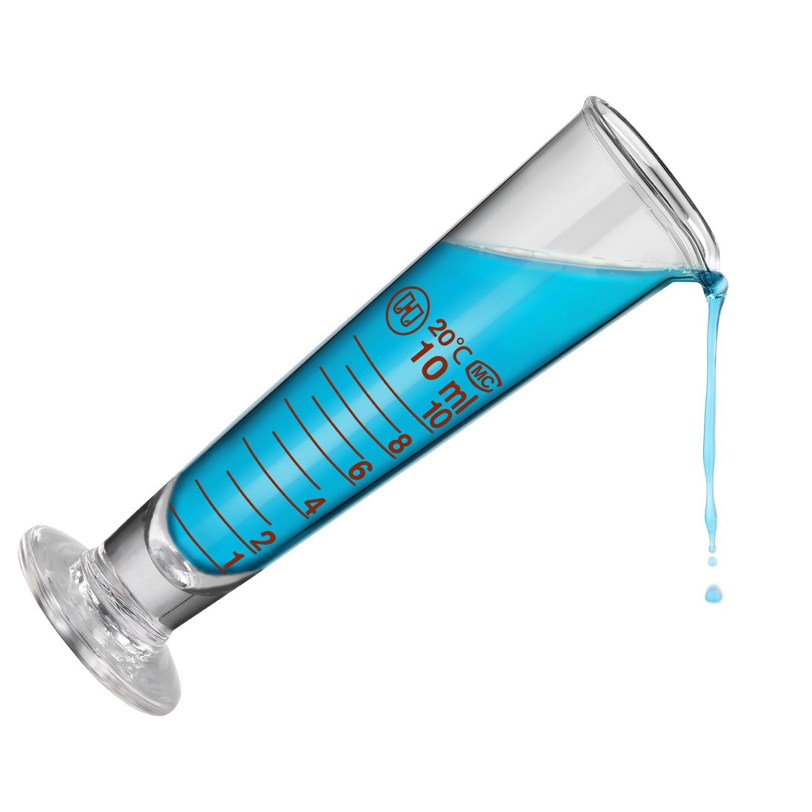 1pc Graduated Experiment Laboratory Scale Cup Measuring Cup Measuring Glass for School