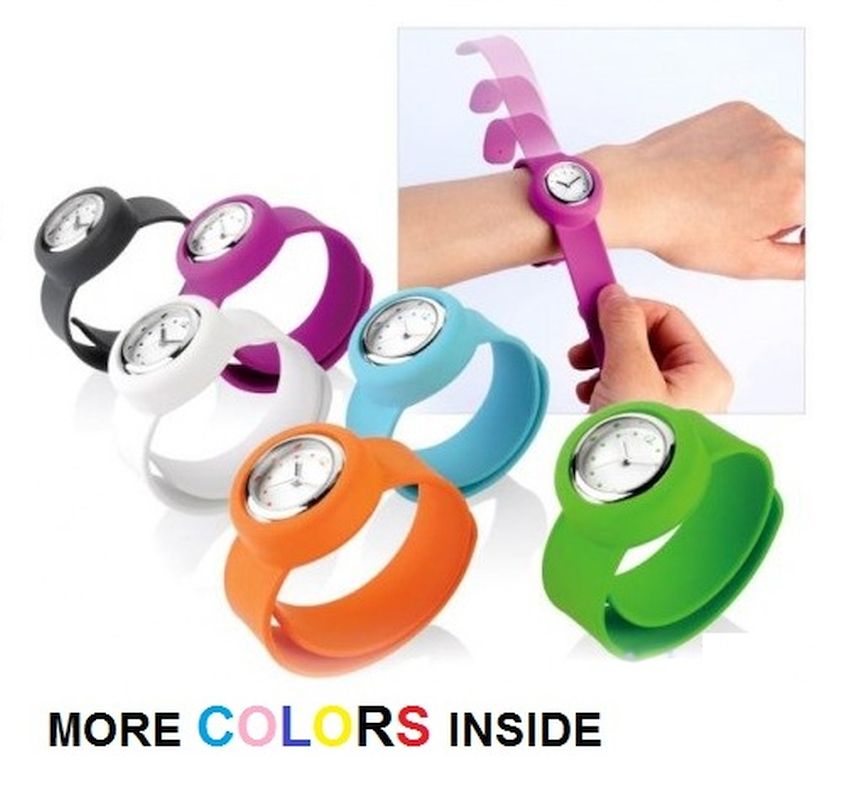 Silicone Slap On Watch boys Sport KIDS Wristwatch girls Small Silicone woman's Children