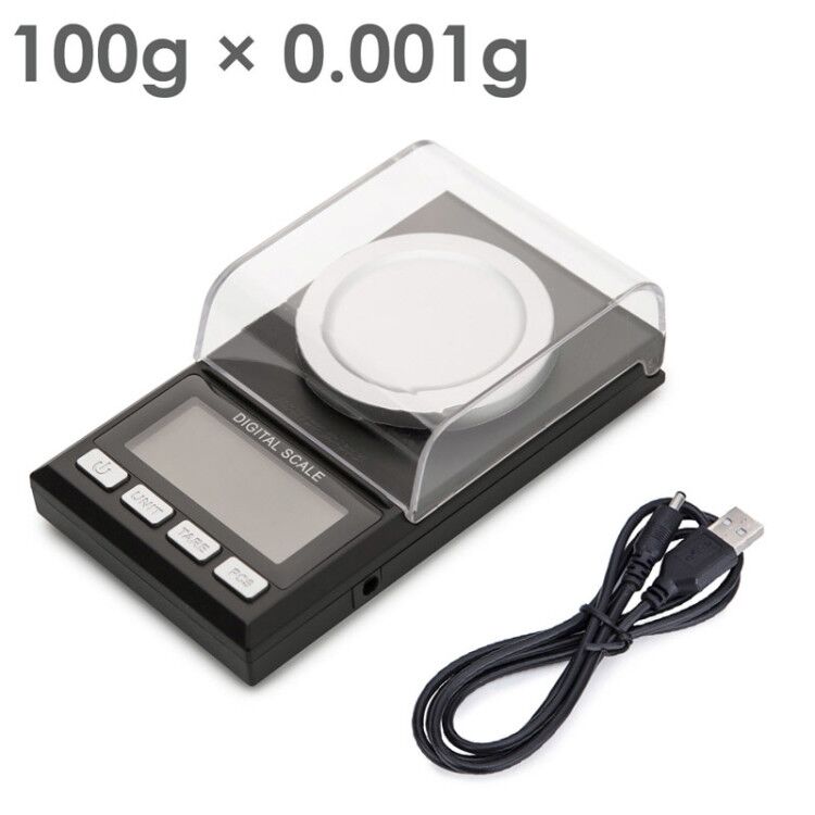 High Precision Digital Milligram Jewelry Scale 0.001g Gem Carat lab scale for jewelry Diamond Gem Weighing Balance accurate: 0.001g x 100g