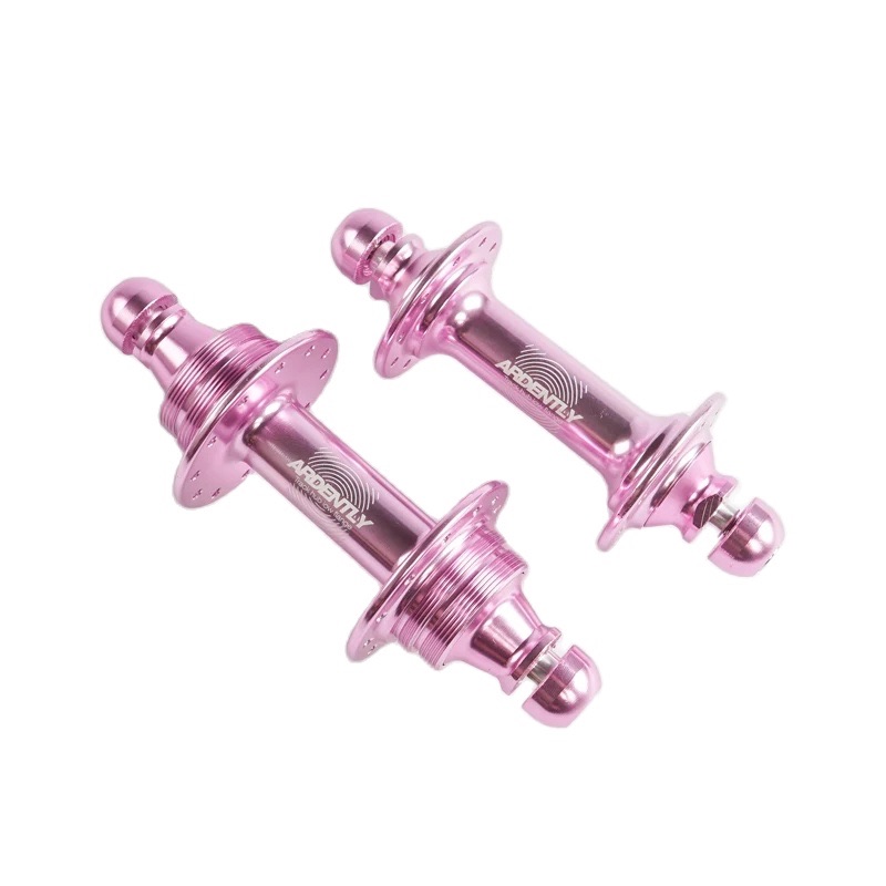 Ardently Bike Hub 20 24 Holes Fixed Gear Track Bicycle Hubs Single Speed Aluminum Alloy Front And Rear Bearing Hub Cycling Part: Burgundy