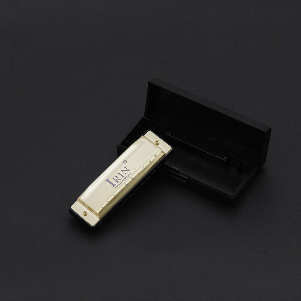 10-Hole 20-Note G Tuning Harmonica Diatonic Blues Harp Mouth Organ Educational Toy Musical Instruments for Beginner