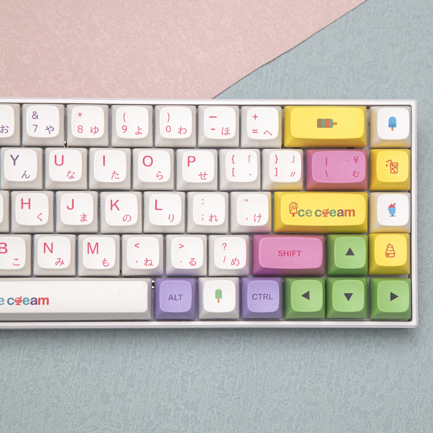 135 Toetsen Ijs Thema Keycaps Xda Profiel Pbt Dye Sublimatie Toetsenbord Keycap Voor Mx Schakelaar 61/64/68/87/96/104/108 Toetsenbord