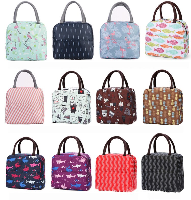 Geïsoleerde Lunch Zakken Thermische Vrouwen Picknick Tote Voedsel Doos Zakken Thermo Pouch Verse Houden Voedsel Container Lunchbox Tassen