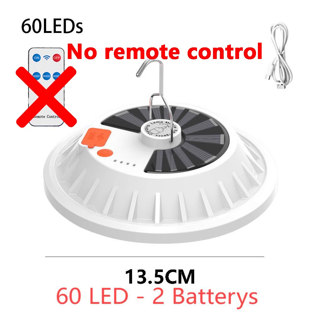 30W LED Solar Camping Lamp USB Charge Afstandsbediening Lantaarn Draagbare noodgeval voor avondmarkt Outdoor Garden Yard Light: 9w