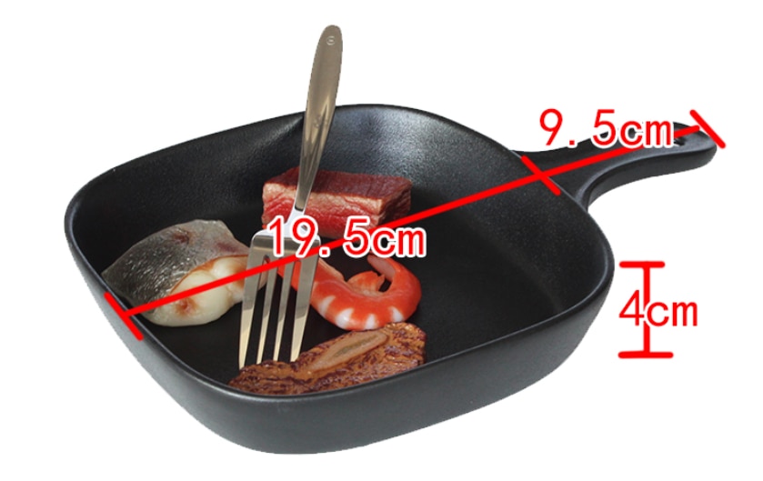 Black Ceramic Plate Anti-scratch Flat Bottom With Shallow Dish Dinner Plates Serving Dishes For Kitchen Plates
