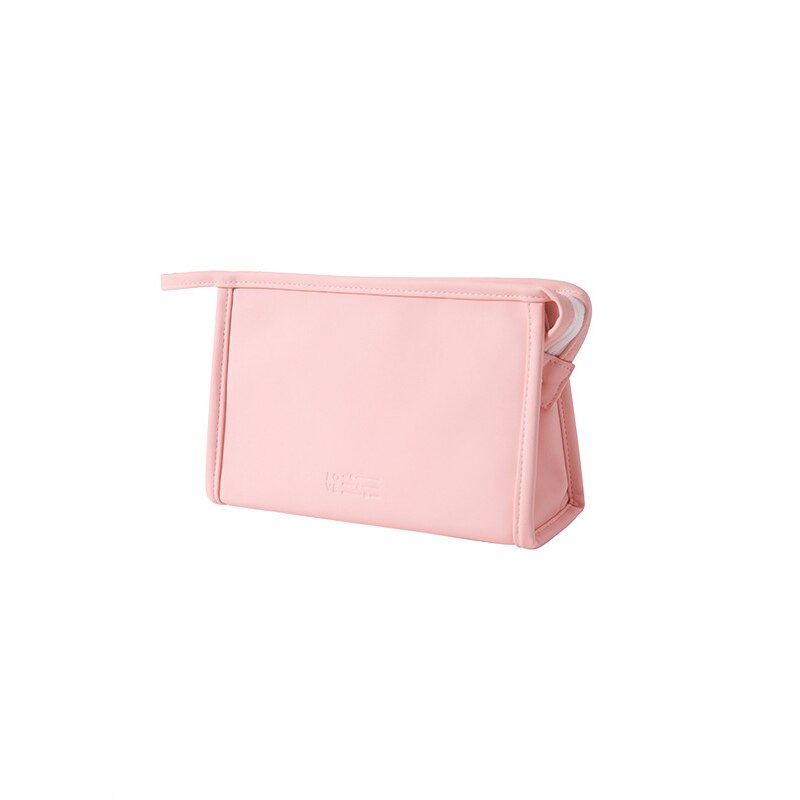 Neue PU Neceser Frauen machen-hoch Taschen Pflege Organizer Multifunktions Reise Kosmetik Tasche Große Kapazität Wasserdichte Lagerung Kasten: A2-Rosa